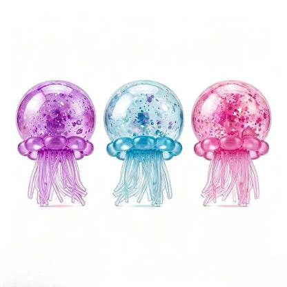 Soft Jellyfish Squeeze Stress Ball Squishies - Dual-Use Fidget Toy for Kids' Sensory Play, Adults' Stress Relief, Ideal Birthday Party Gift for ADHD Needs summerwins,summerwins