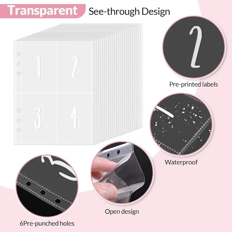100 envelope savings books + infinity Pencil for afun and easy save.cute officesupplies for work Organizer, Savings Challenge Planner, Money Savings Book summerwins