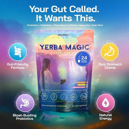 Yerba Magic | Yerba Mate Instant Tea Powder | 20, 24, or 30 Servings | Multiple Flavors Available