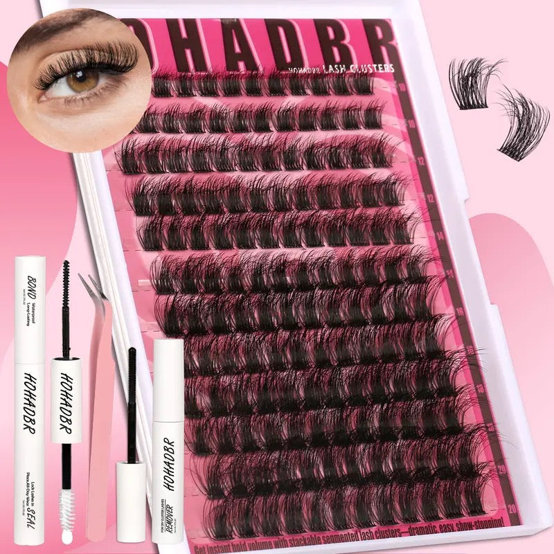 Beginner Friendly Lashes Fairy Individual Manga Lash Extension Easy to Apply Soft comfortable Makeup at Home For Cosmetic Lashes Cluster Eyelash Lash Clusters Eyelash Extension Eyelashes Extension Wispy