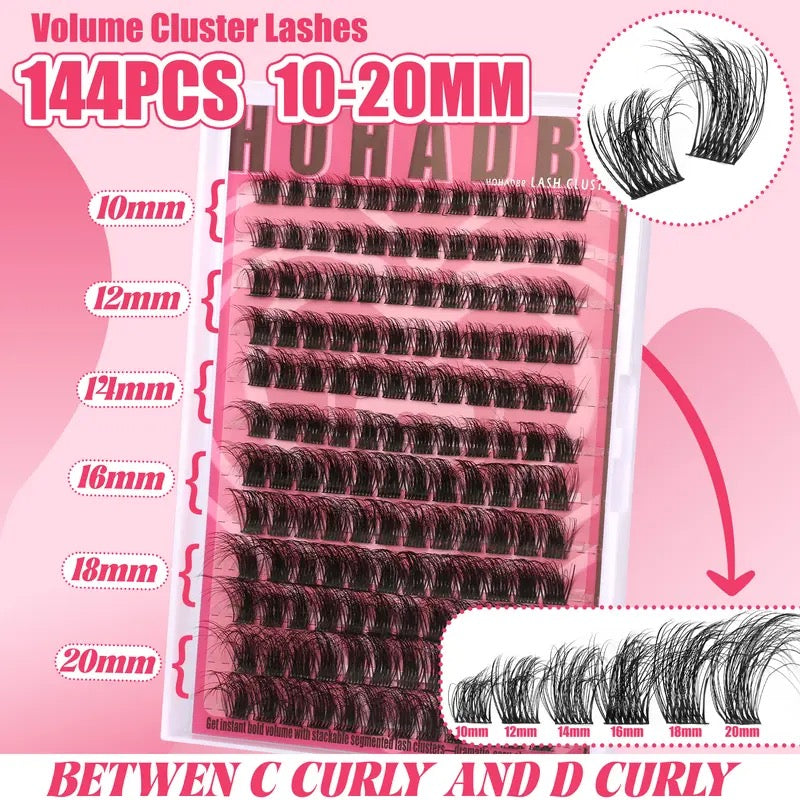 Beginner Friendly Lashes Fairy Individual Manga Lash Extension Easy to Apply Soft comfortable Makeup at Home For Cosmetic Lashes Cluster Eyelash Lash Clusters Eyelash Extension Eyelashes Extension Wispy