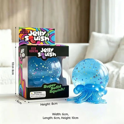 Soft Jellyfish Squeeze Stress Ball Squishies - Dual-Use Fidget Toy for Kids' Sensory Play, Adults' Stress Relief, Ideal Birthday Party Gift for ADHD Needs summerwins,summerwins
