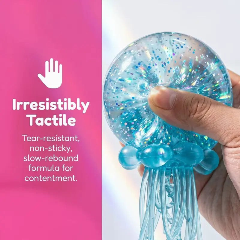 Soft Jellyfish Squeeze Stress Ball Squishies - Dual-Use Fidget Toy for Kids' Sensory Play, Adults' Stress Relief, Ideal Birthday Party Gift for ADHD Needs summerwins,summerwins